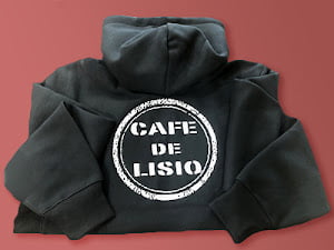 cafe de lisio sweatshirt/hoodie, back
